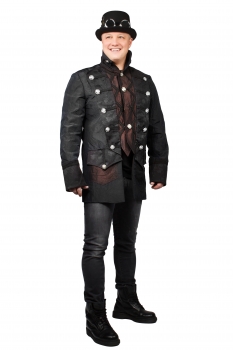 Herren Steampunk Jacke Hochwertige Gothic Kostüm Köln Karneval Fasching 46-66