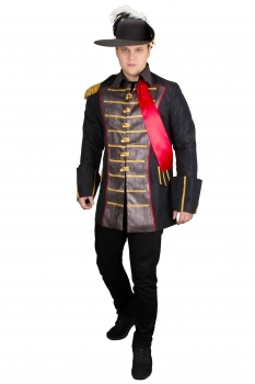 Herren Piraten Jacke Pirat Hochwertige Kostüm Karneval Fasching Kurz 46-66