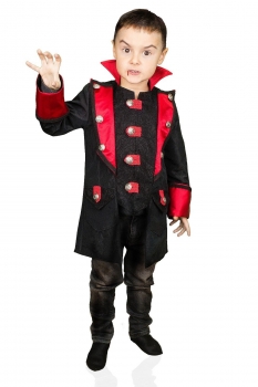 Edel Dracula Kinder Jacke Kostüm Jungen Karnevalskostüm Karneval Vampir Fasching