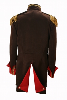 Soldat Napoleon Jacke Karnevalskostüm Uniform Fasching Gehrock Braun
