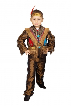 Indianer Kinder Jacke und Hose Kostüm Jungen Karnevalskostüm Karneval Fasching