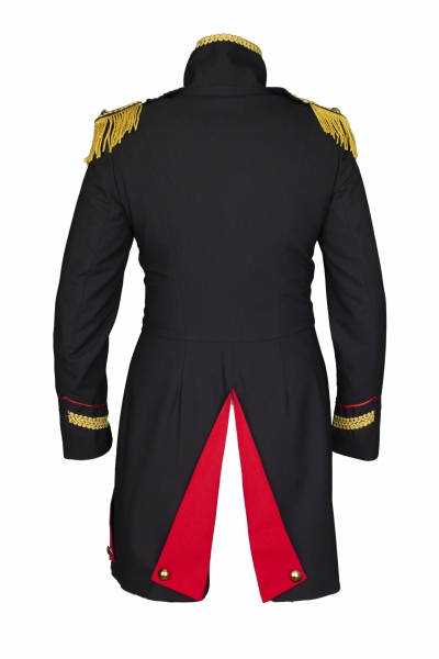 Damen Soldat Jacke Karnevalskostüm Uniform Fasching Gehrock Köln Schwarz