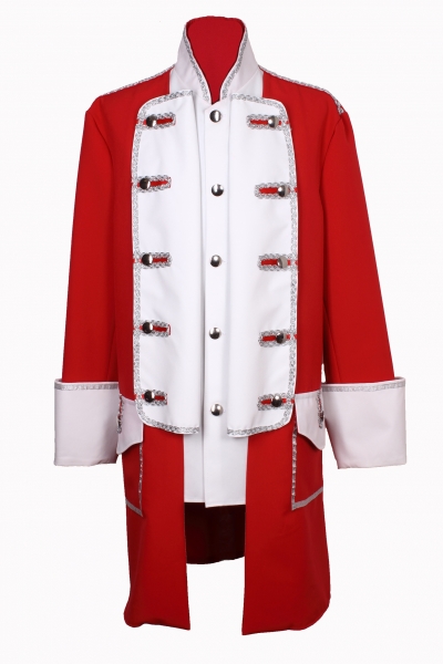 Karnevals Jacke Rot Weiss Karnevalskostüm Köln Kostüm Fasching Uniform Gehrock