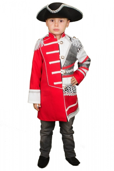 Uniform Kinder Jacke Patchwork Kostüm Jungen Karnevalskostüm Karneval Fasching