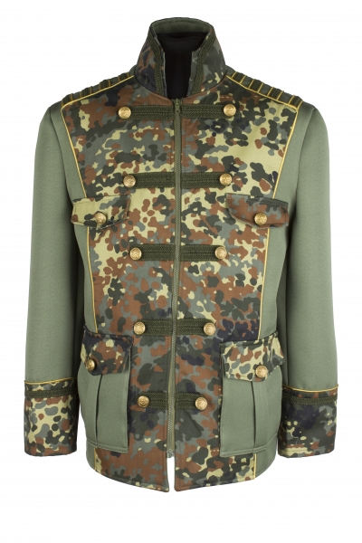 Herren militär ARMY Camouflage Jacke Hochwertige Kostüm Karneval Fasching 46-66